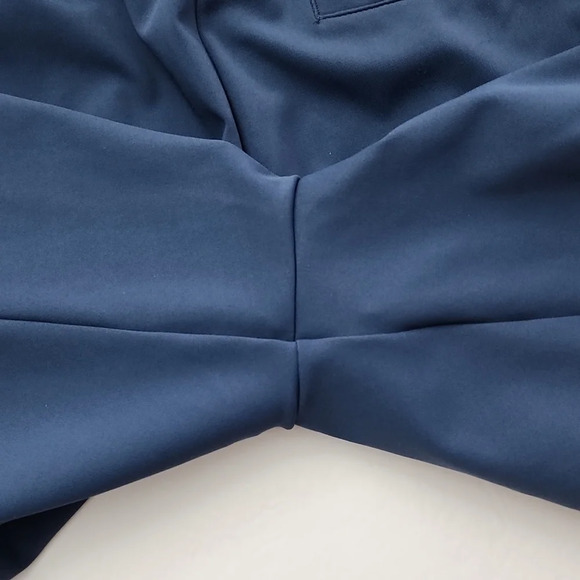 32 Degrees Cool Men's Indigo Blue Athletic Stretch Shorts Zipper Pockets Small - Picture 6 of 13